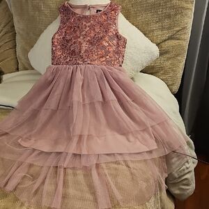 Lilt Pink Embellished Tiered Sundress for Weddings